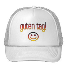 Deutsche Geschenke: Hallo/Guten Umbau + Smiley Kult Mützen