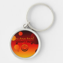 Deutsche Geschenke: Hallo/Guten Umbau + Smiley Schlüsselanhänger