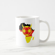 deutscher Fußballteufel Afrika-Ikone tassen