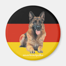 deutscher schäferhund kühlschrankmagnet