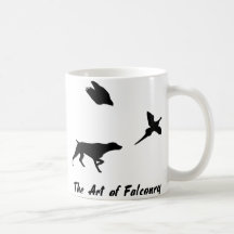 Deutscher Shorthair Zeiger und Falknerei-Becher Kaffeehaferl