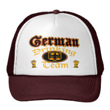 Deutscher trinkender Team-Hut Retro Cap