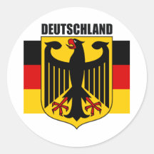 Deutschland 2 runder aufkleber