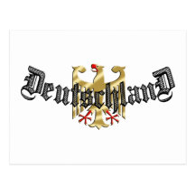 Deutschland-Adlerlogo-T-Shirts und -geschenke Postkarte