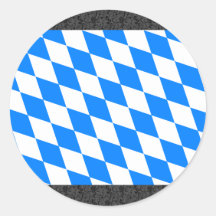 Deutschland-Bayern-Flagge Sticker