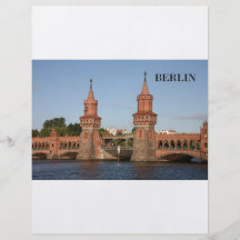 Deutschland Berlin Oberbaumbrucke (St.K.) Flyerdesign