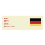 Deutschland - dünn visitenkartenvorlagen