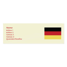 Deutschland - dünn visitenkartenvorlagen