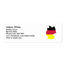 Deutschland-Flagge Visitenkarte