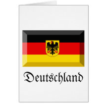 Deutschland-Flaggen-Edelstein Karten