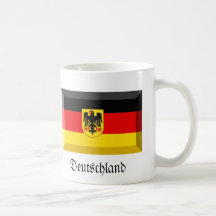 Deutschland-Flaggen-Edelstein Teehaferl
