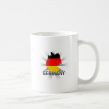 Deutschland-Flaggen-Karte 2,0 Kaffee Tassen