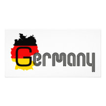 Deutschland-Flaggenentwurf! Photo Karte