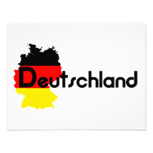 Deutschland-Flaggenfarben! Individuelle Einladungskarten