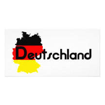 Deutschland-Flaggenfarben! Foto Karten Vorlage