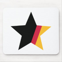 Deutschland-Flaggenstern Mauspad