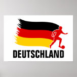 Deutschland-Fußball-Flagge Plakat