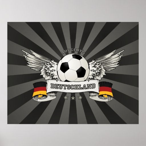 Deutschland-Fußball-Nationalmannschaft-Anhängerpla Posterdruck
