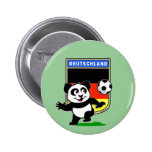 Deutschland-Fußball-Panda Anstecknadelbuttons