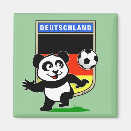 Deutschland-Fußball-Panda Kühlschrankmagnet