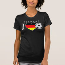 Deutschland Herz Fussball Shirt "Germany" t-shirts