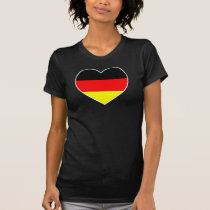 Deutschland Herz Fussball Shirt "Germany" t-shirts
