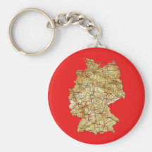 Deutschland-Karte Keychain Schlüsselband