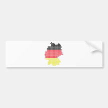 Deutschland-Pixelflagge Auto Aufkleber