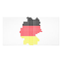 Deutschland-Pixelflagge Foto Karten Vorlage