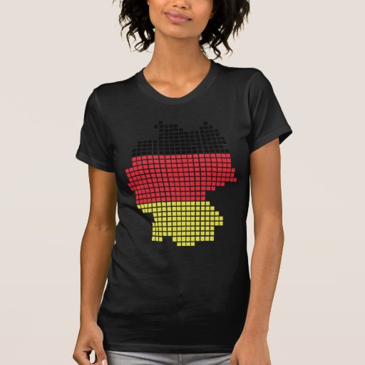 Deutschland-Pixelflagge Hemd