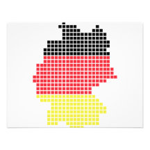 Deutschland-Pixelflagge Personalisierte Einladung