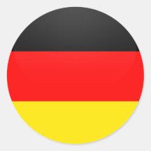 Deutschland-Qualität Flaggen-Kreis Runder Aufkleber