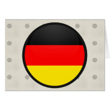 Deutschland-Qualität Flaggen-Kreis Grußkarten