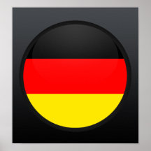 Deutschland-Qualität Flaggen-Kreis Plakatdrucke
