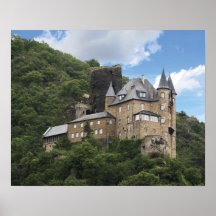 Deutschland, Sankt Goarshausen, Sankt Goarshausen Plakatdruck