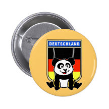 Deutschland schellt Panda Anstecknadelbutton
