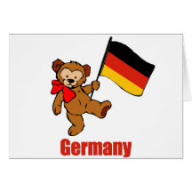 Deutschland-Teddybär Grußkarte