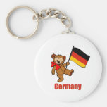 Deutschland-Teddybär Schlüsselanhänger