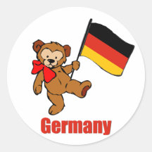 Deutschland-Teddybär Stickers