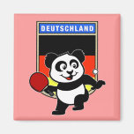 Deutschland-Tischtennis-Panda Kühlschrankmagnet