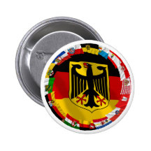 Deutschland u. seine Länder, die Flaggen wellenart Buttons