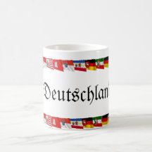 Deutschland u. seine Länder, die Flaggen wellenart Teehaferl