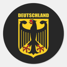 Deutschland-Wappen Runder Sticker