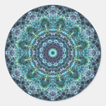 devine Mandala Runder Sticker