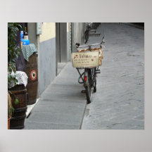 DeVino Lieferungsfahrrad, Fiesole, Italien Plakatdrucke