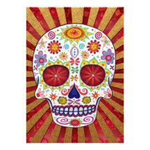 Dia de Los Muertos Invitations Individuelle Ankündigskarten