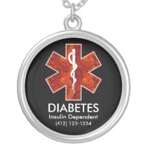 Diabetes medizinische Identifikations-Halskette - 