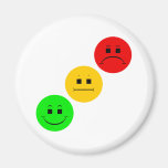 Diagonaler schwermütiger Stoplight ohne Streifen Magnete