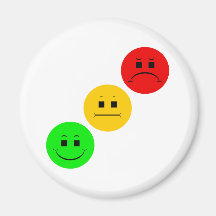 Diagonaler schwermütiger Stoplight ohne Streifen Magnete