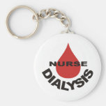 Dialysekrankenschwester-Blut-Tropfen vorbei Schlüsselanhänger